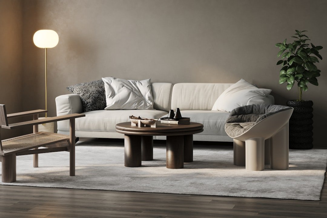 Living Room Design & Rendering